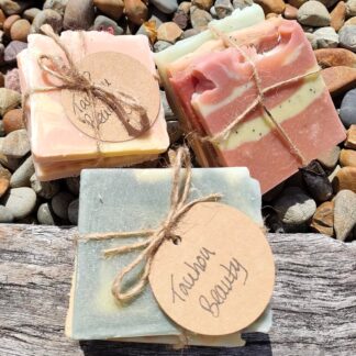 Tauhou Beauty Seasalt & Goat's Milk Soap with Geranium, Ylang Ylang & Lemongrass 140g
