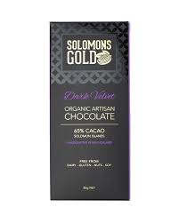 Solomon's Gold Smooth Dark Velvet Chocolate 65% 85g