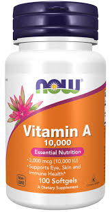 NOW Vitamin A 10, 000IU 100 gel caps