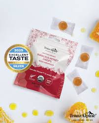 Organic Manuka Honey Drops with Propolis Bag of 8